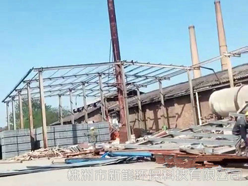 鋼構廠房拆除、回收 (1)